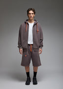 Sweatshirt Naga Anthracite Acid Wash Homme