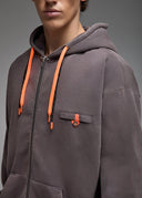 Sweatshirt Naga Anthracite Acid Wash Homme