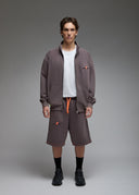 Sweatshirt Kachi Anthracite Acid Wash Homme