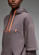 Sweatshirt Nara Anthracite Acid Wash Femme