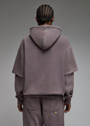 Sweatshirt Nara Anthracite Acid Wash Femme