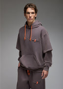 Sweatshirt Nara Anthracite Acid Wash Homme