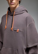 Sweatshirt Nara Anthracite Acid Wash Homme