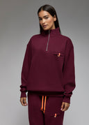 Sweatshirt Shima Burgundy Femme