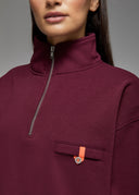 Sweatshirt Shima Burgundy Femme