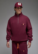 Sweatshirt Shima Burgundy Homme