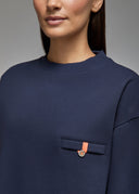 Sweatshirt Aki Navy Femme