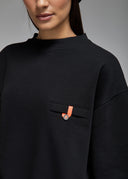 Sweatshirt Aki Black Femme