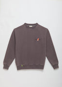 Sweatshirt Aki Anthracite Acid Wash Homme