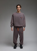 Sweatshirt Aki Anthracite Acid Wash Homme