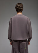 Sweatshirt Aki Anthracite Acid Wash Homme