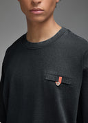 T-shirt Shiba Black (Acid washed) Homme