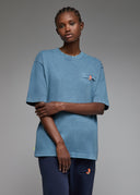 T-shirt Shiba  Blue (Acid washed) Femme