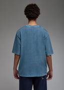 T-shirt Shiba  Blue (Acid washed) Homme