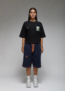 Bermuda Hyogo Navy Femme