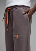 Jogging Mie Anthracite Acid Wash Femme