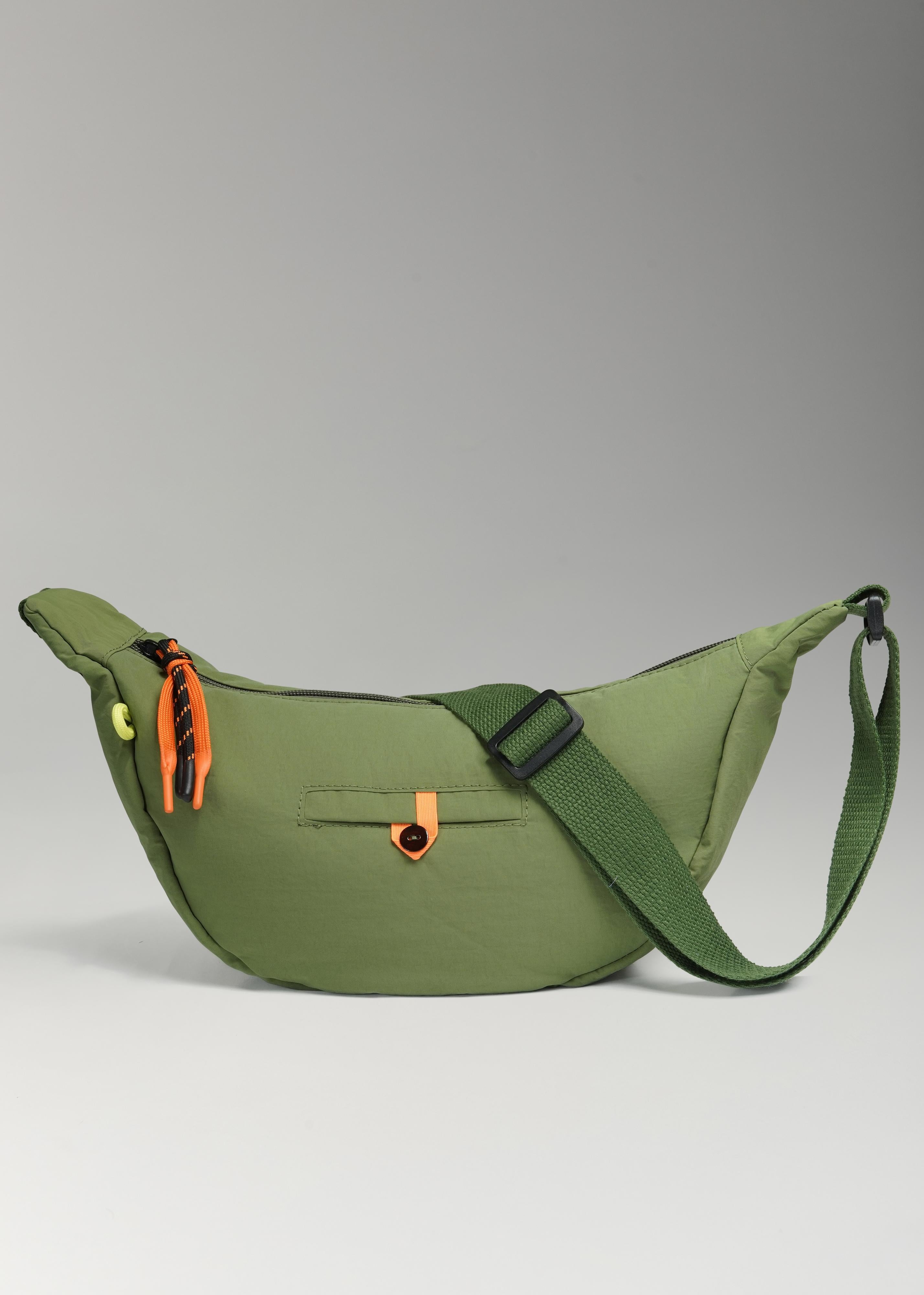 Sac banane Hiro vert olive Femme – Saē Paris