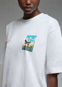 T-shirt Toshi Sumo Skate White Femme