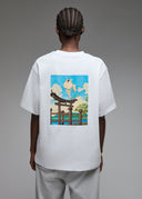 T-shirt Toshi Sumo Skate White Femme