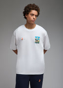 T-shirt Toshi Sumo Skate White Homme