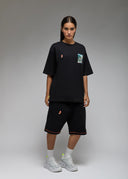 T-shirt Toshi Samourai Golf 1 Black Femme