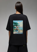 T-shirt Toshi Samourai Golf 1 Black Femme