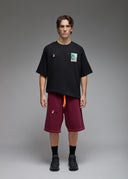 T-shirt Toshi Samourai Golf 1 Black Homme