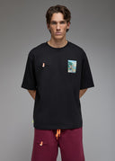 T-shirt Toshi Samourai Golf 1 Black Homme