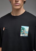 T-shirt Toshi Samourai Golf 1 Black Homme