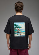 T-shirt Toshi Samourai Golf 1 Black Homme