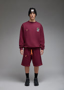 SweatShirt Ishi Medusa Kravitz Burgundy Homme