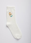 Chaussettes Kama Sumo Skate  White Femme