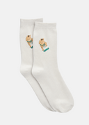 Chaussettes Kama Sumo Skate  White Femme