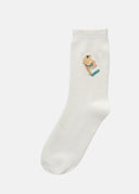 Chaussettes Kama Sumo Skate  White Femme