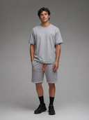 Bermuda Safi gris chiné Homme