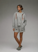 Sweatshirt Kachi Kachi gris chiné Femme