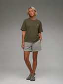 T-shirt Aichi vert olive Femme