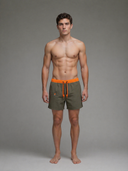 Short de bain Akka vert olive Homme