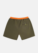 Short de bain Akka vert olive Homme