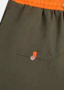 Short de bain Akka vert olive Homme