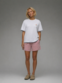 T-shirt Era blanc / rayures bleues Femme
