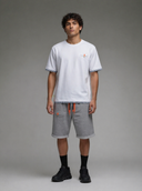 T-shirt Era blanc / rayures bleues Homme