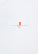 T-shirt Era blanc / rayures bleues Homme