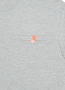 T-shirt Era gris chiné / rayures bleues Homme